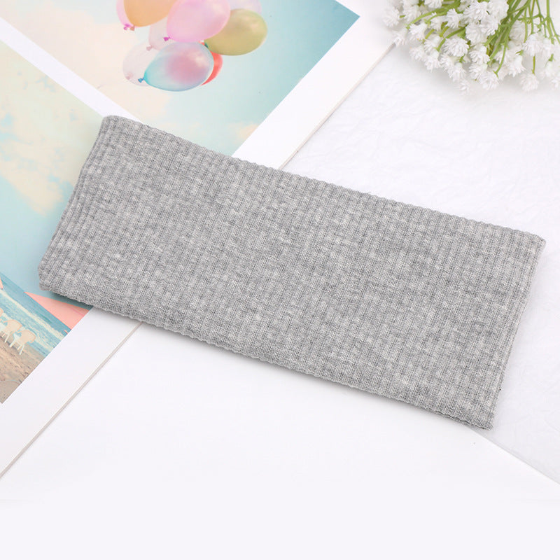Wholesale Wide Cross Knot Solid Knit Headband